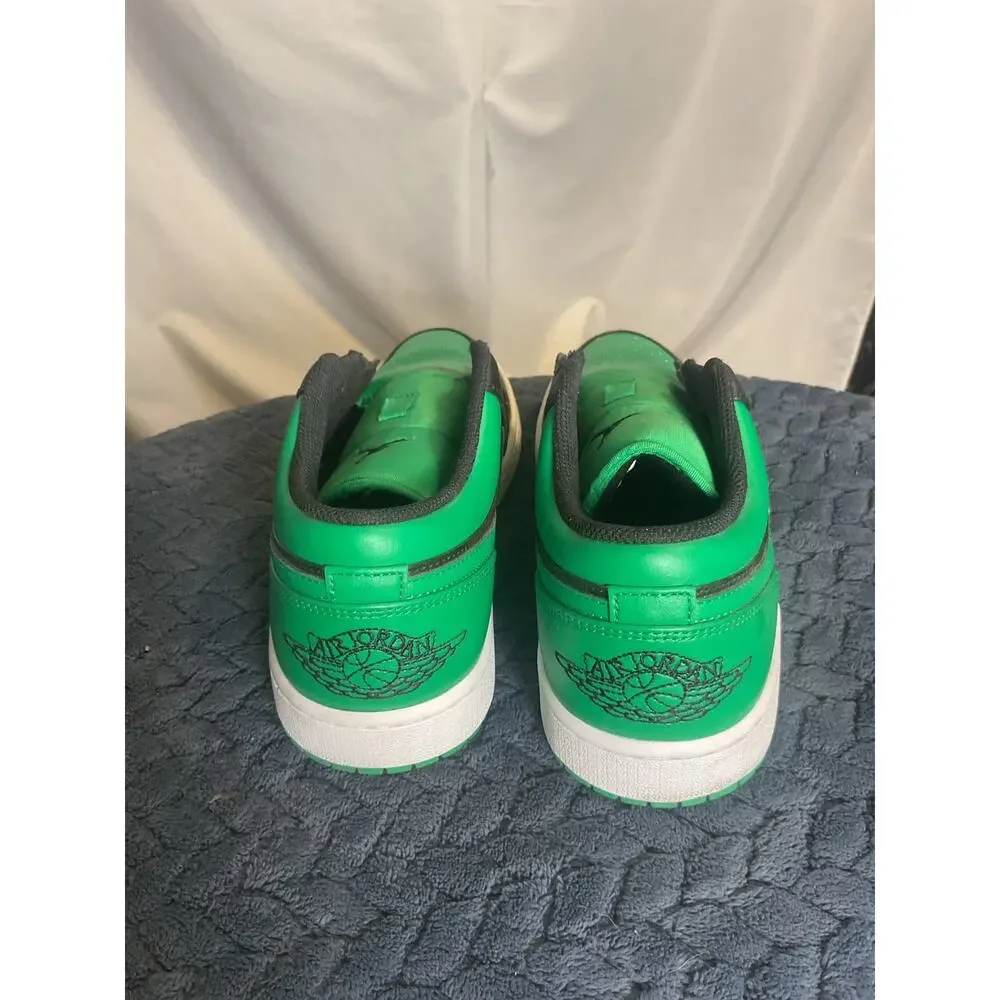 Nike Air Jordan 1 Low Green Black White Men’s Size 10 553558 065 Sneakers